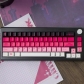 Chill City Gradient Red 104+37 PBT Dye-subbed Keycaps Set for Cherry MX Mechanical Gaming Keyboard